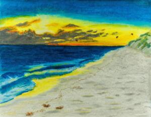 Sunset with Kite Surfers